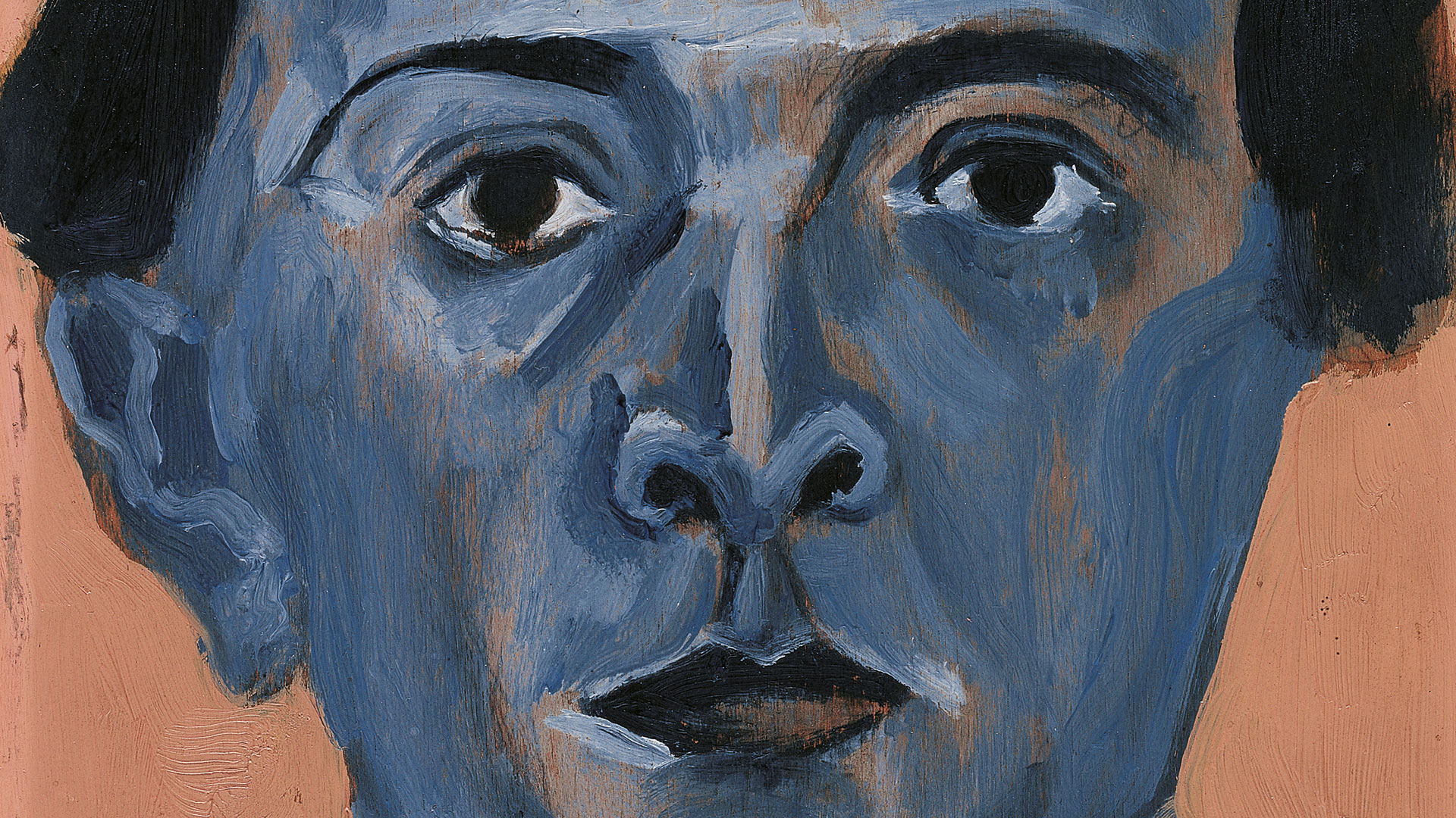 Blaues Selbstportrait Arnold Schoenberg